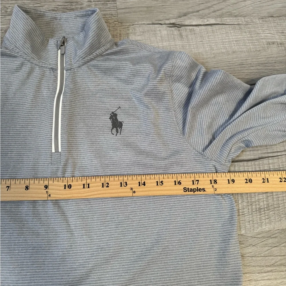 Polo Ralph Lauren Performance Gray‎ Quarter-Zip Pullover Men’s XL Thumb Holes